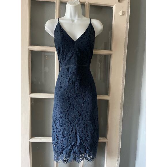 ASTR The Label LATTICE INSET LACE DRESS - Picture 5 of 12